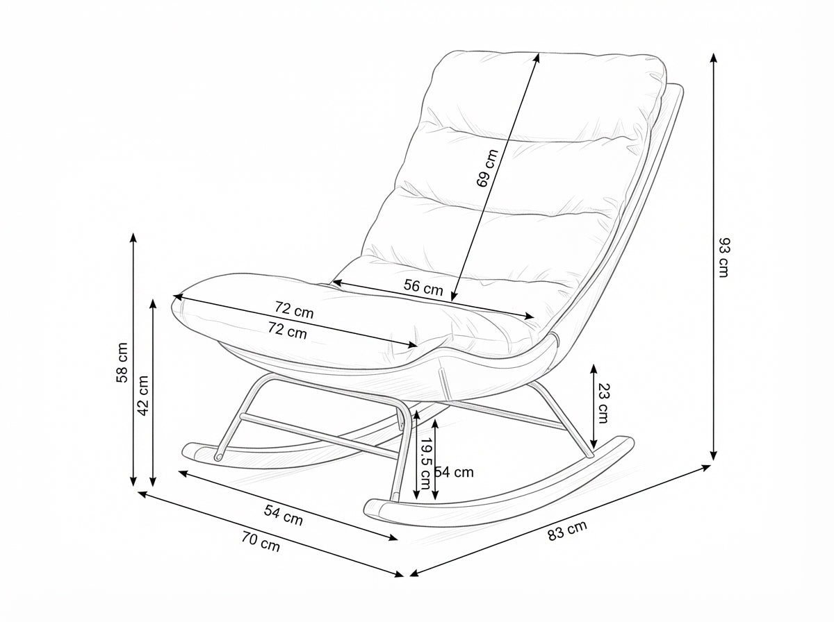 ACCALMIE – dimensions en cm