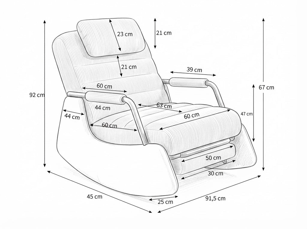 PARENTHÈSE – dimensions en cm