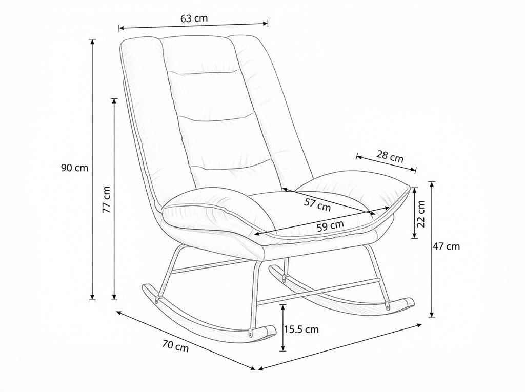 SOUFFLE – dimensions en cm