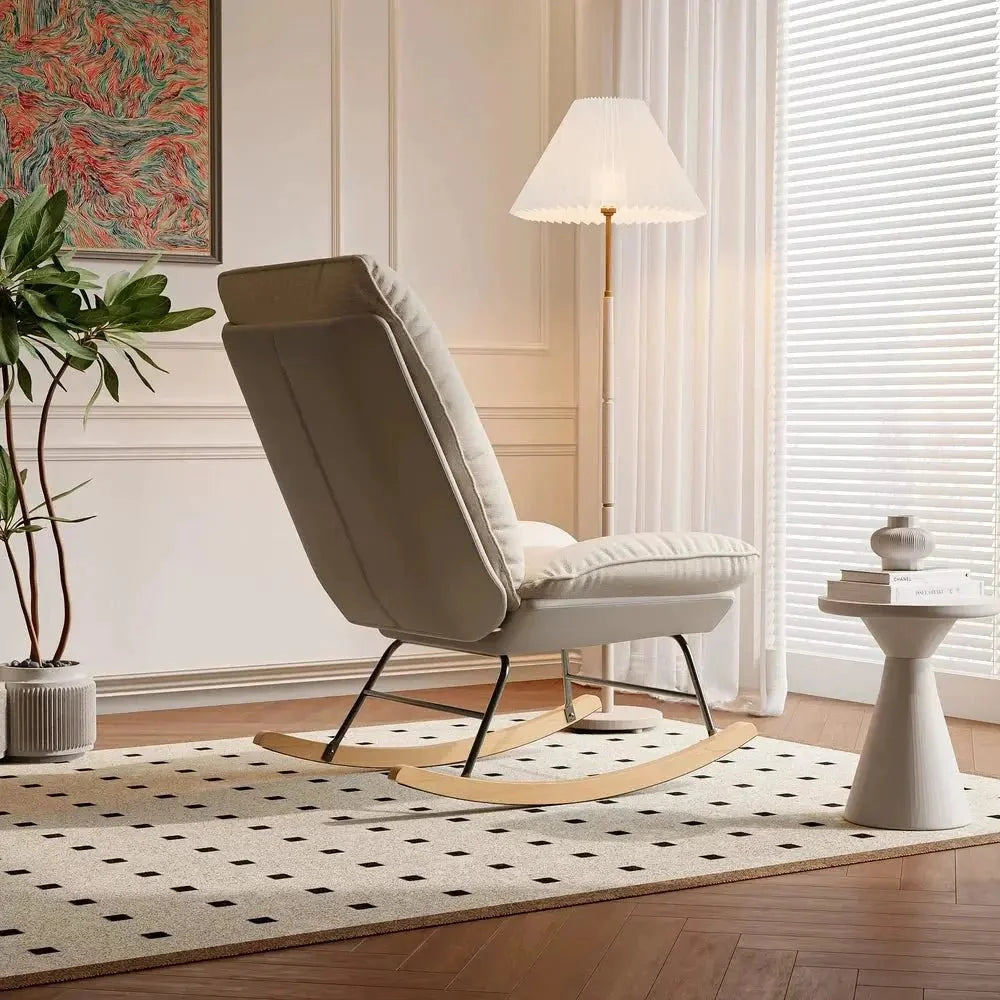 SLOWEN – Rocking Chair Lin & Bois de Hêtre - Oscille