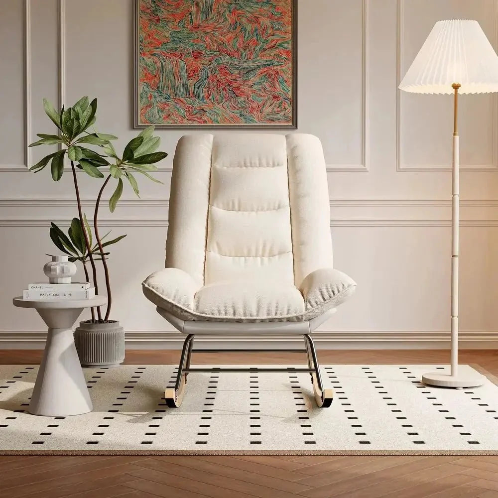 SLOWEN – Rocking Chair Lin & Bois de Hêtre - Oscille