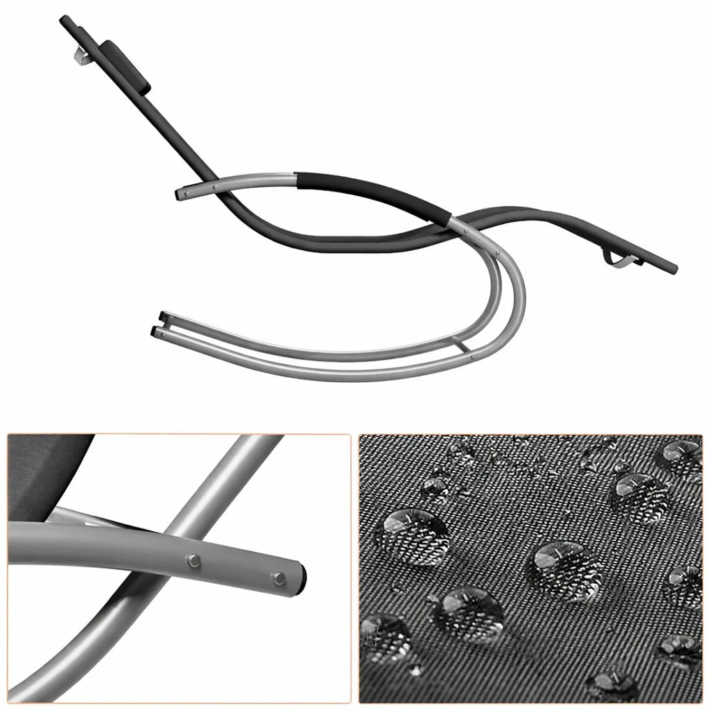 ZENIT – Ensemble 2 Chaises Longues & Table Extérieur - Oscille