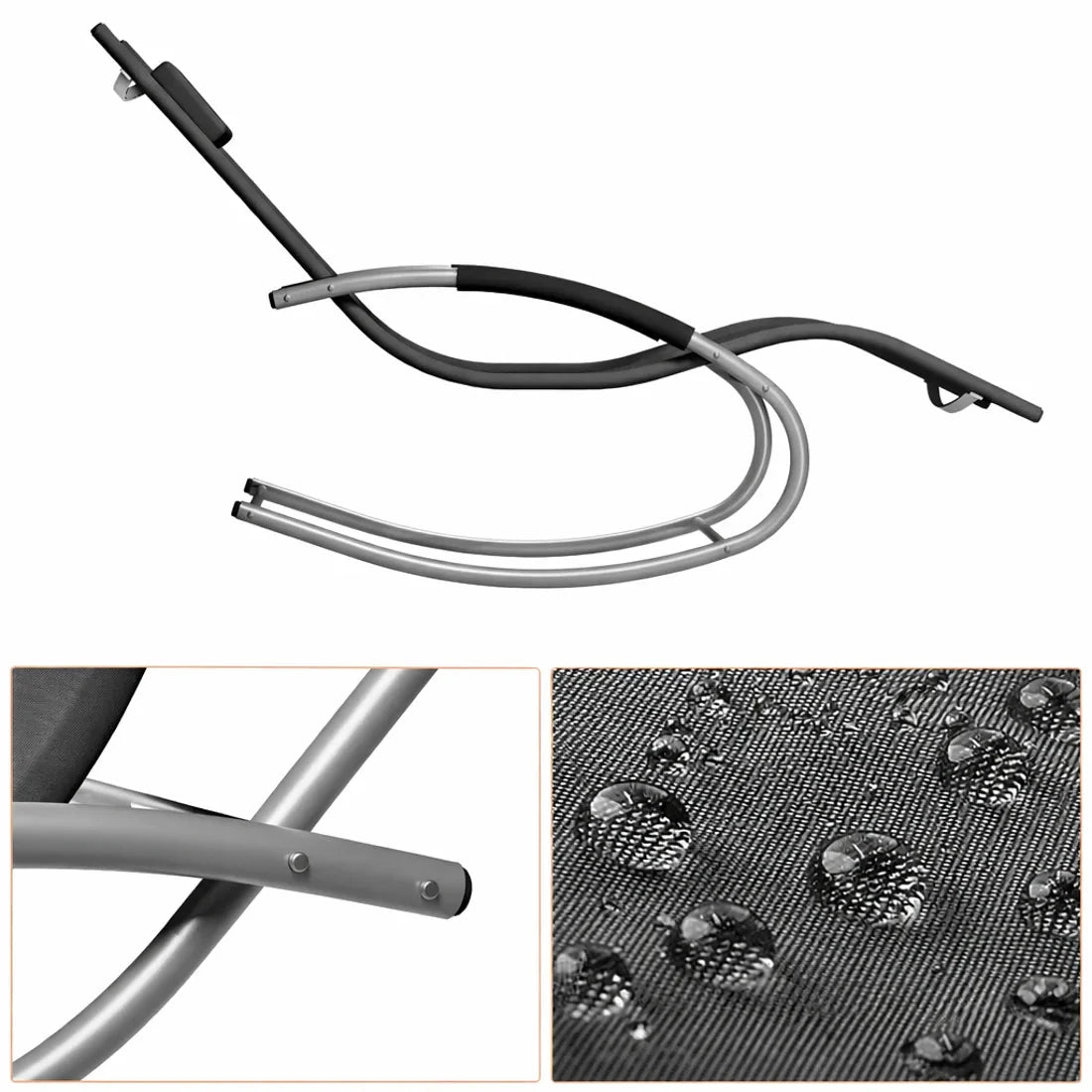 ZENIT – Ensemble 2 Chaises Longues & Table Extérieur - Oscille