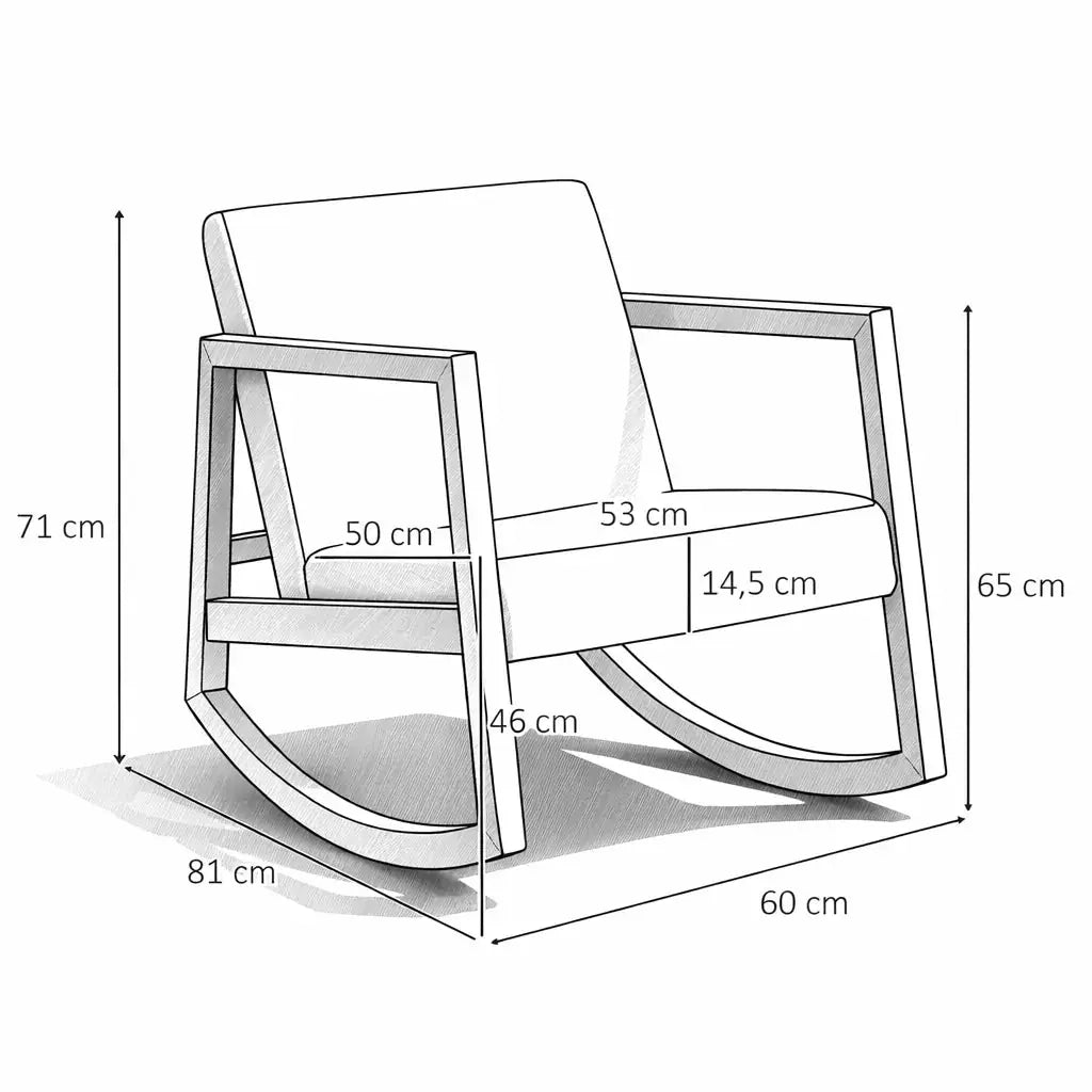 NORDEN – Rocking Chair Nordique Bouclette - Oscille