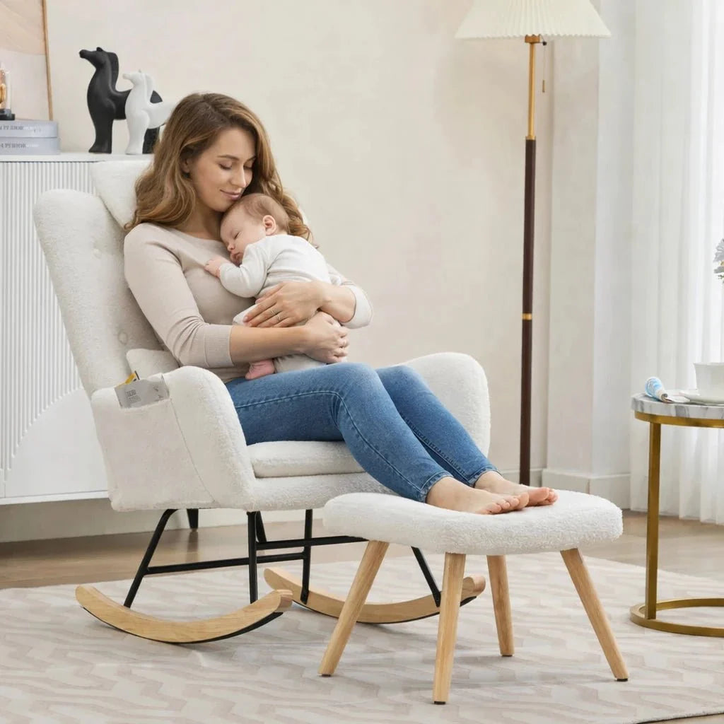 TEDVA - Rocking Chair Ergonomique Allaitement - Oscille