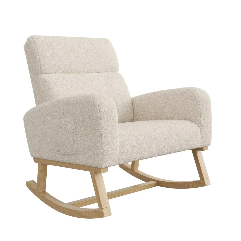FLOVRA - Rocking Chair Teddy Dossier Haut - Oscille