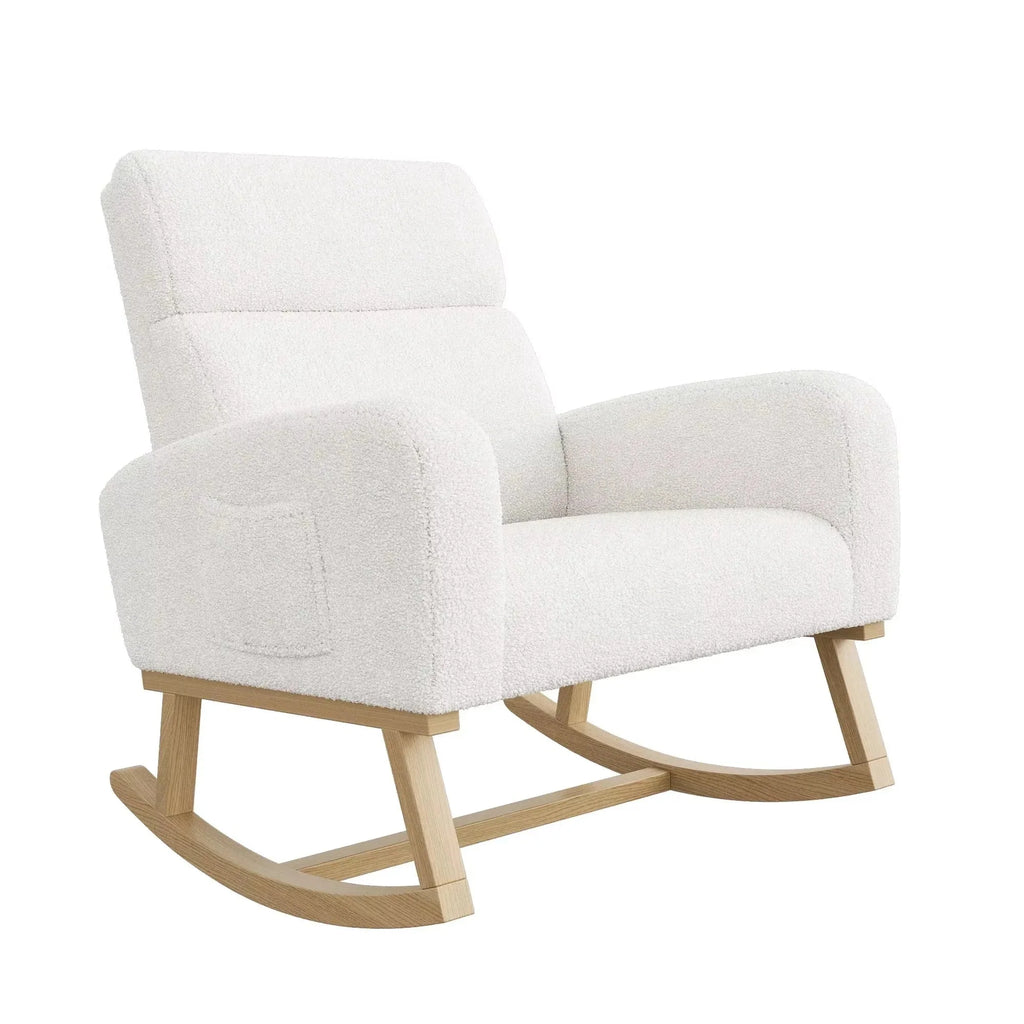 FLOVRA - Rocking Chair Teddy Dossier Haut - Oscille