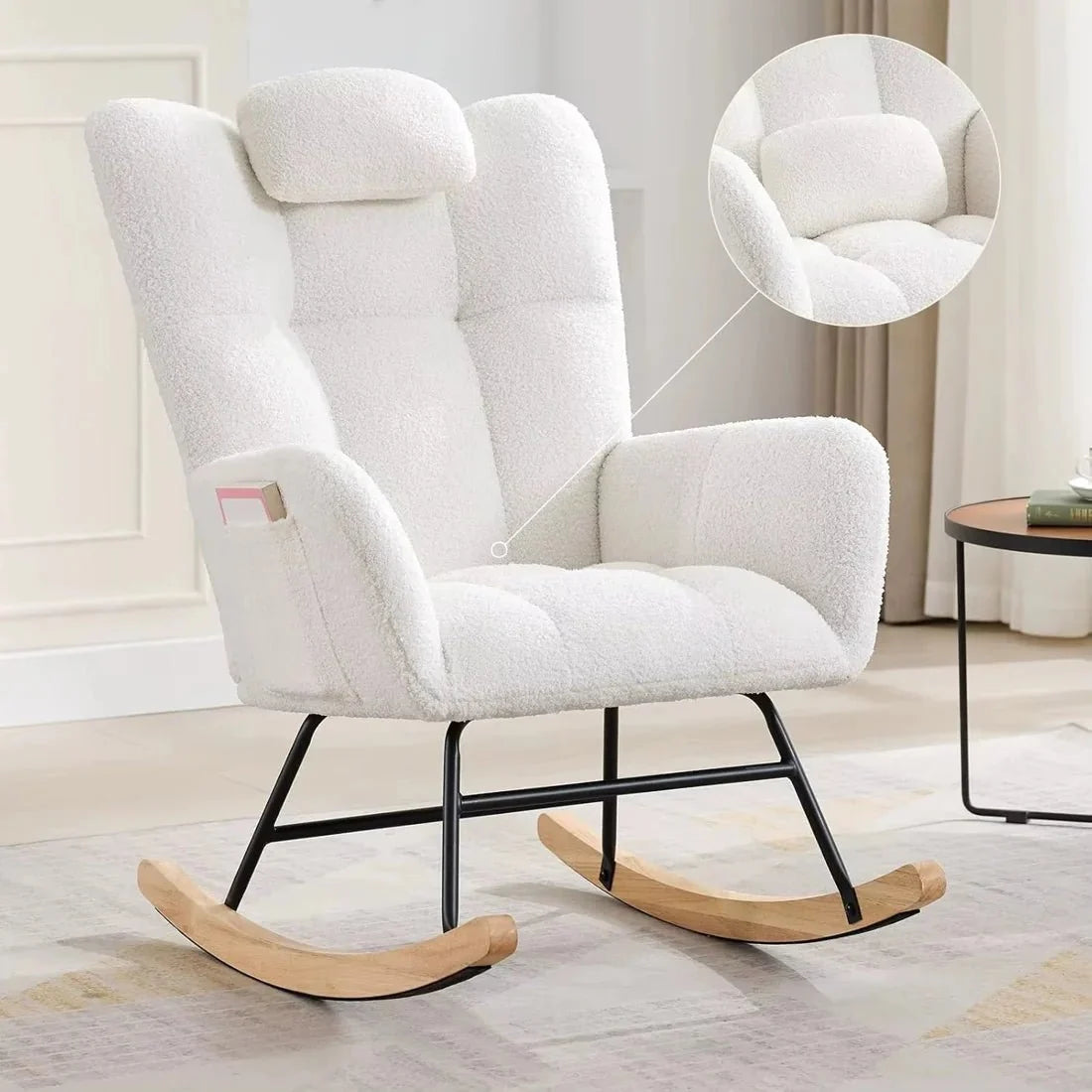 ROVKA - Rocking Chair Teddy Confortable - Oscille