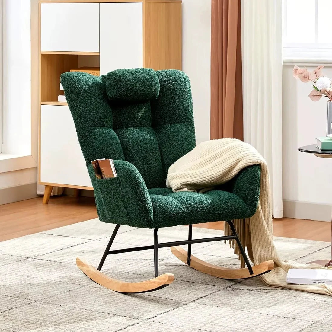 ROVKA - Rocking Chair Teddy Confortable - Oscille