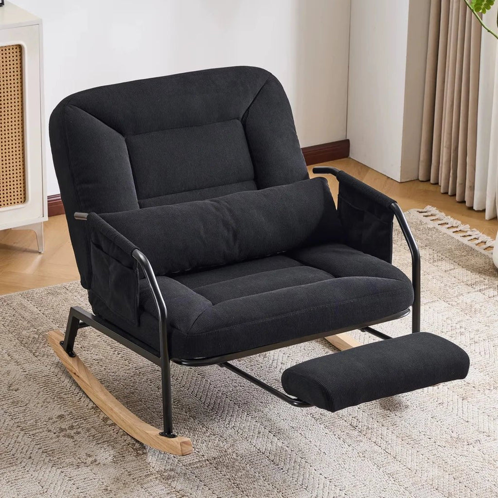 KORVEN – Rocking Chair Inclinable Corduroy - Oscille