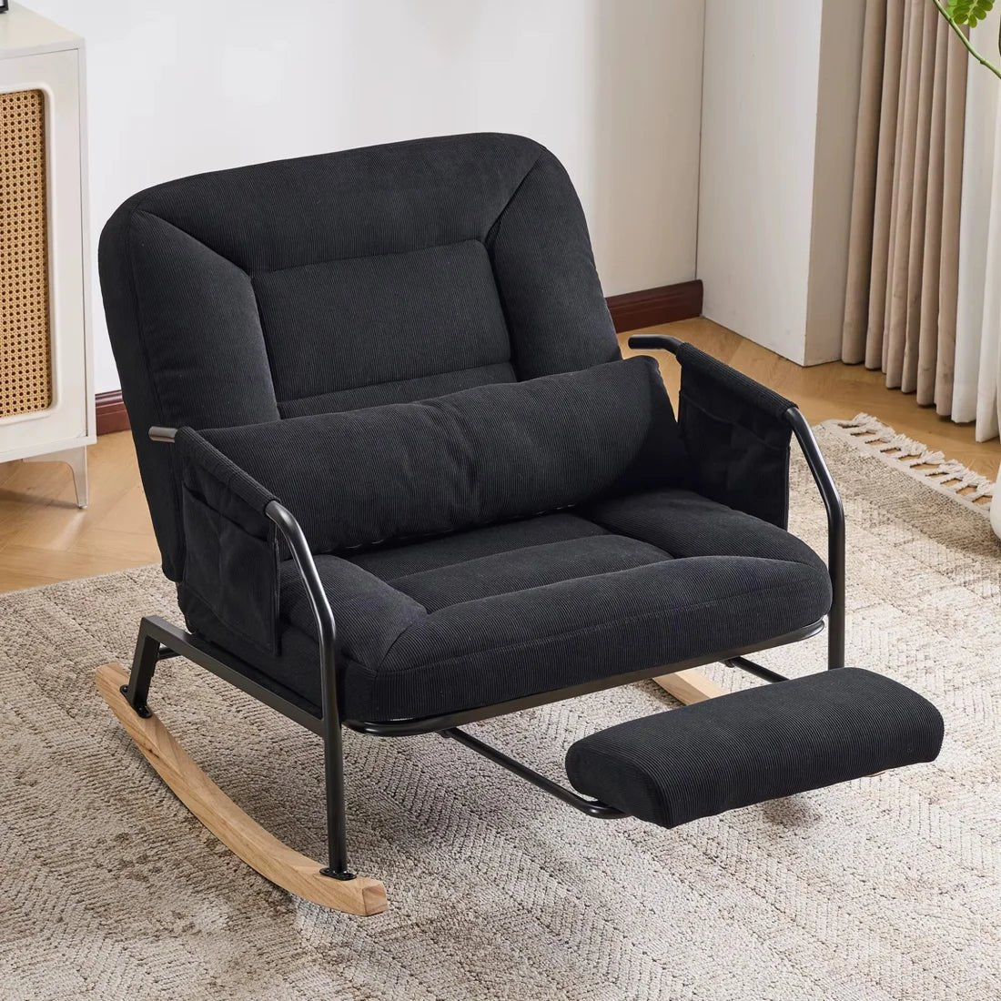 KORVEN – Rocking Chair Inclinable Corduroy - Oscille