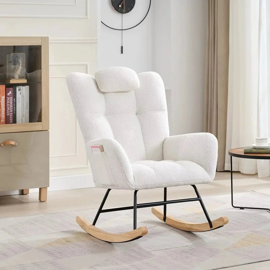 ROVKA - Rocking Chair Teddy Confortable - Oscille