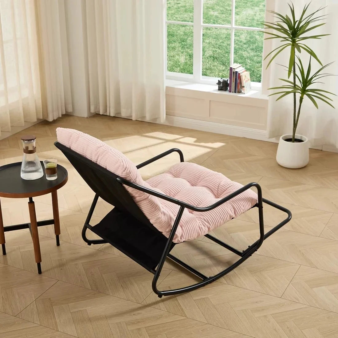 SVIKA - rocking chair corduroy, schéma des dimensions