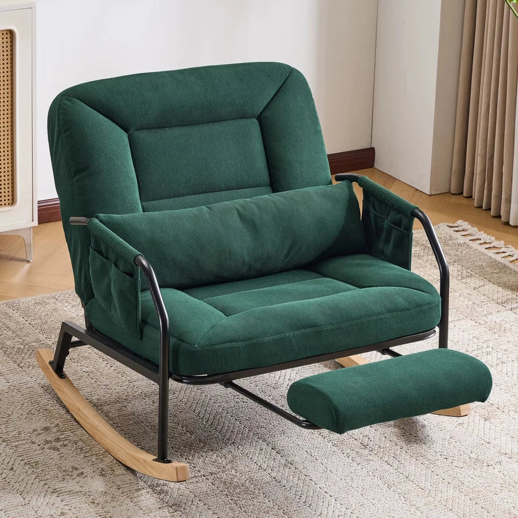 KORVEN – Rocking Chair Inclinable Corduroy - Oscille