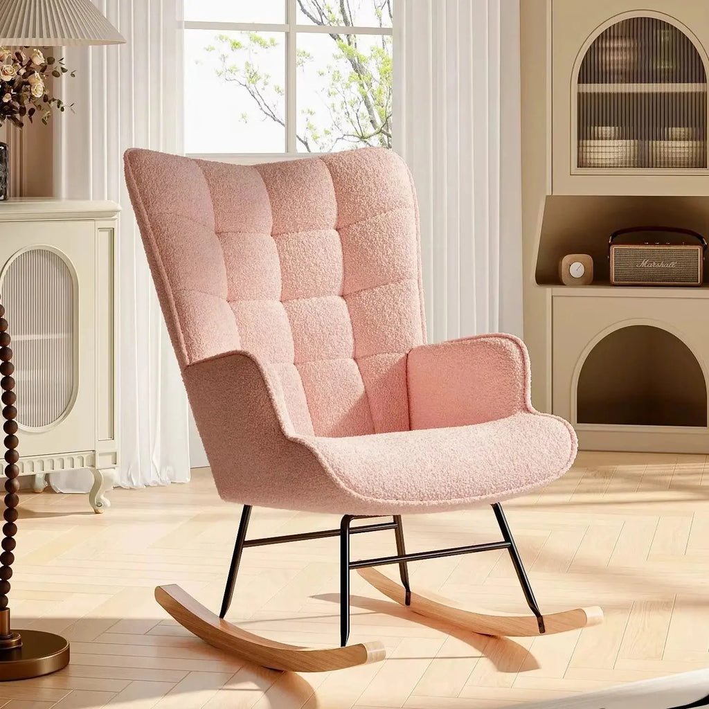 NUBELIA – Rocking Chair Teddy Dossier Haut - Oscille