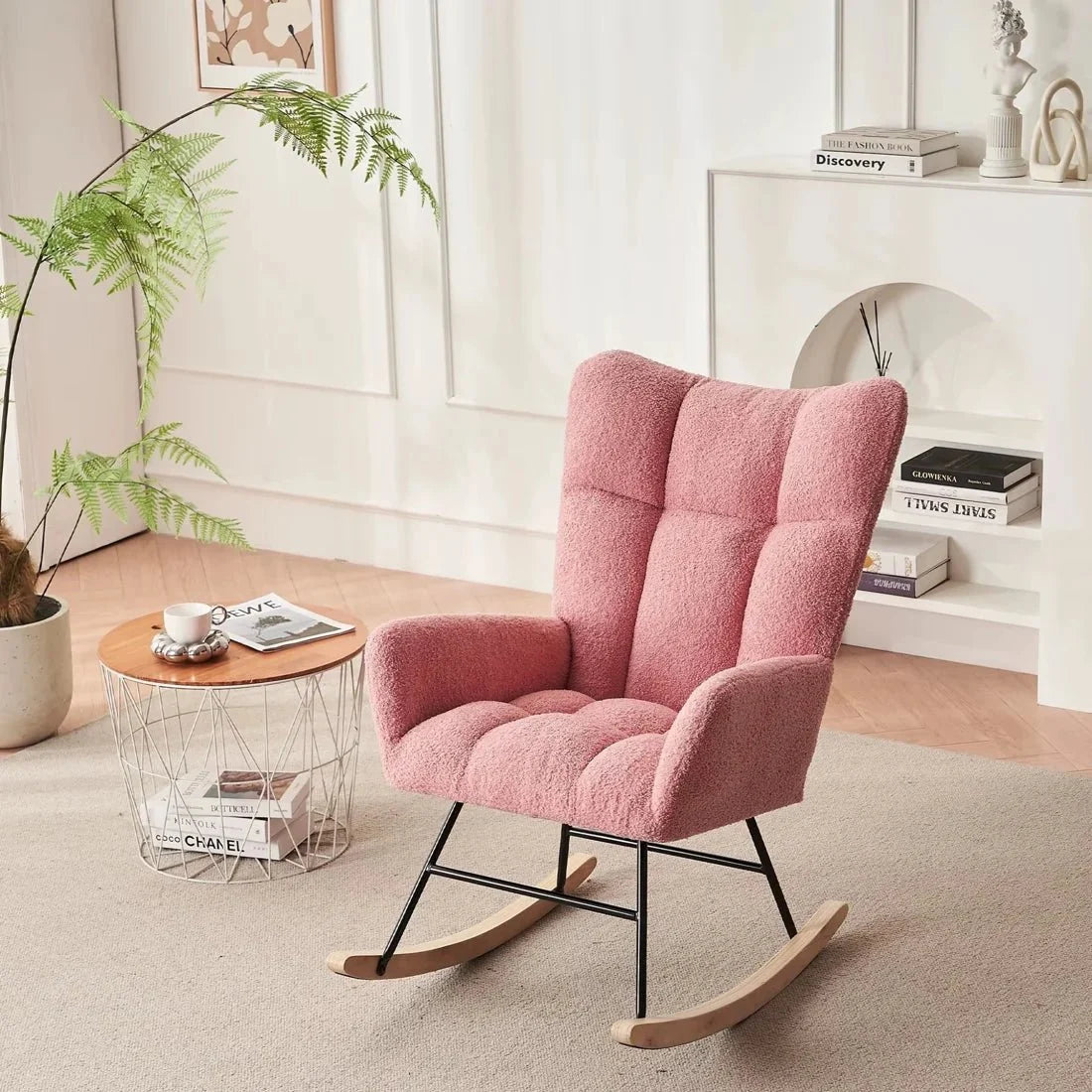 LUMIO – Fauteuil à Bascule Bouclé - Oscille