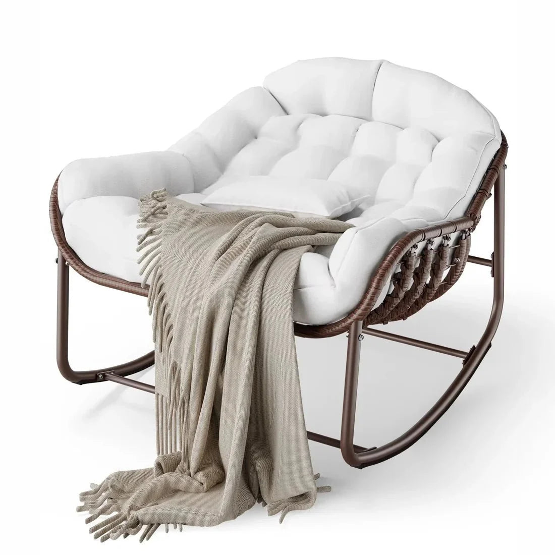 NUEVA – Rocking Chair Rotin Surdimensionné - Oscille