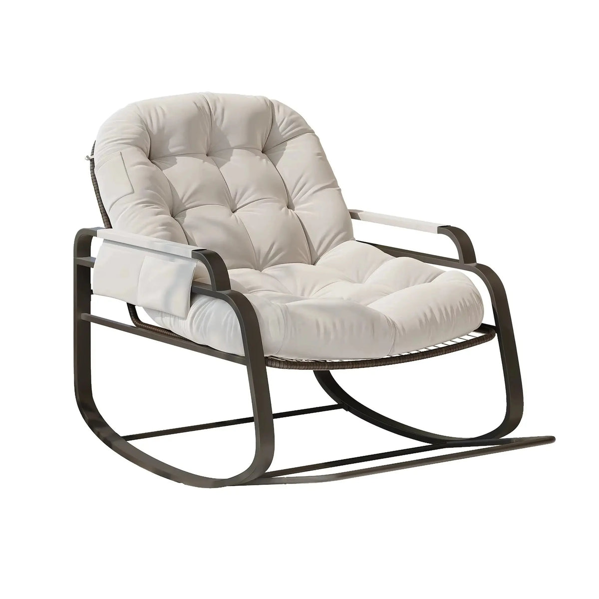 SOLENA – Rocking Chair Rotin Extérieur - Oscille Image