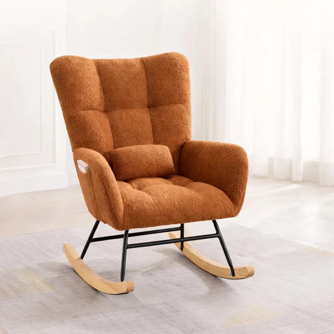 ROVKA - Rocking Chair Teddy Confortable - Oscille