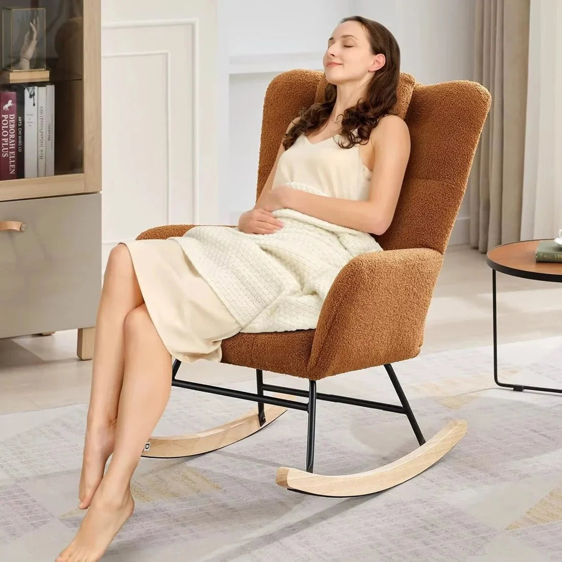 ROVKA - Rocking Chair Teddy Confortable - Oscille