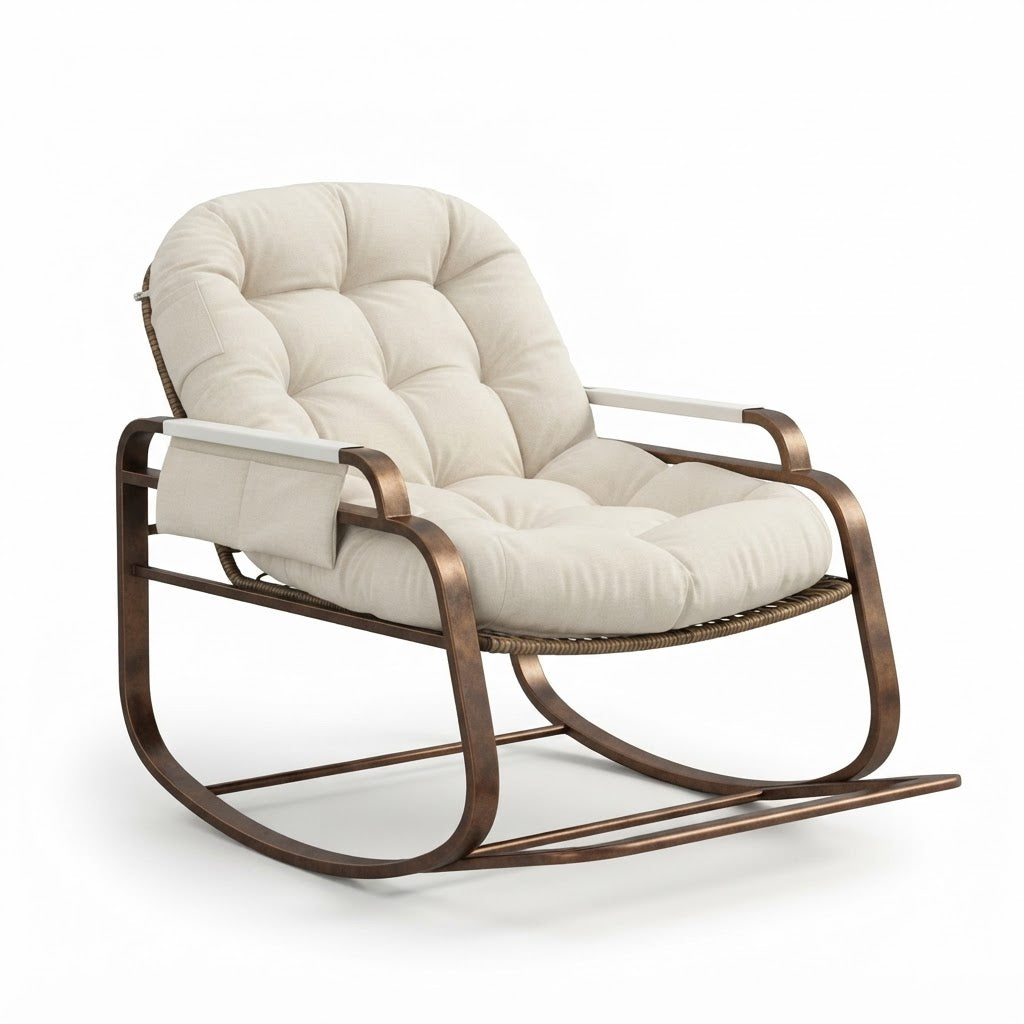 CLAIRIÈRE – fauteuil à bascule sur fond blanc