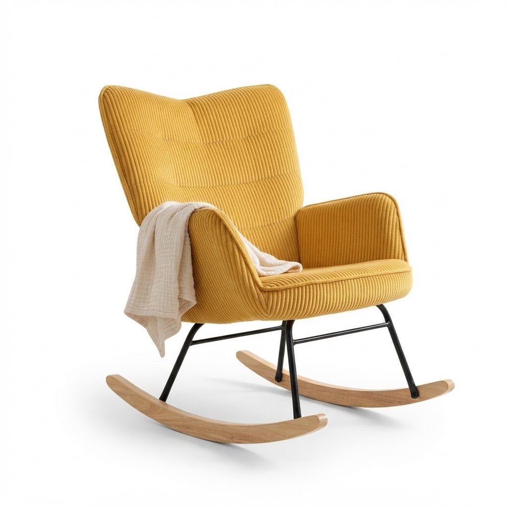 ÉCLAIRCIE – fauteuil à bascule sur fond blanc