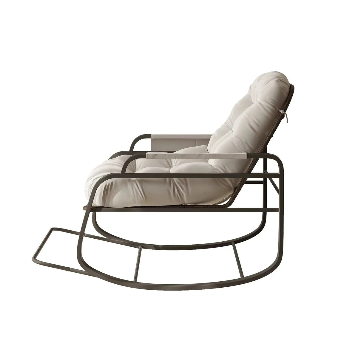 SOLENA – Rocking Chair Rotin Extérieur - Oscille